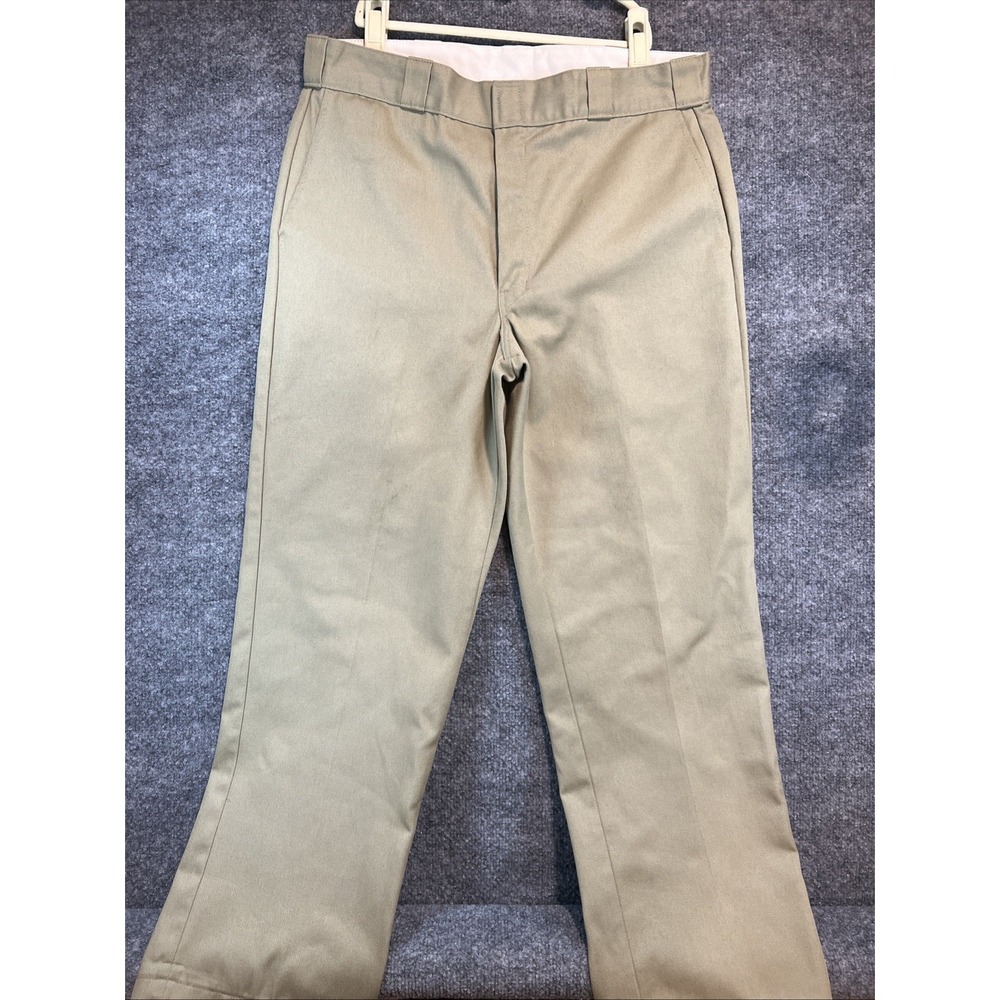 Dickies Original 874 Work Pants Men's 36x30 Khaki Tan Straight Leg Twill
